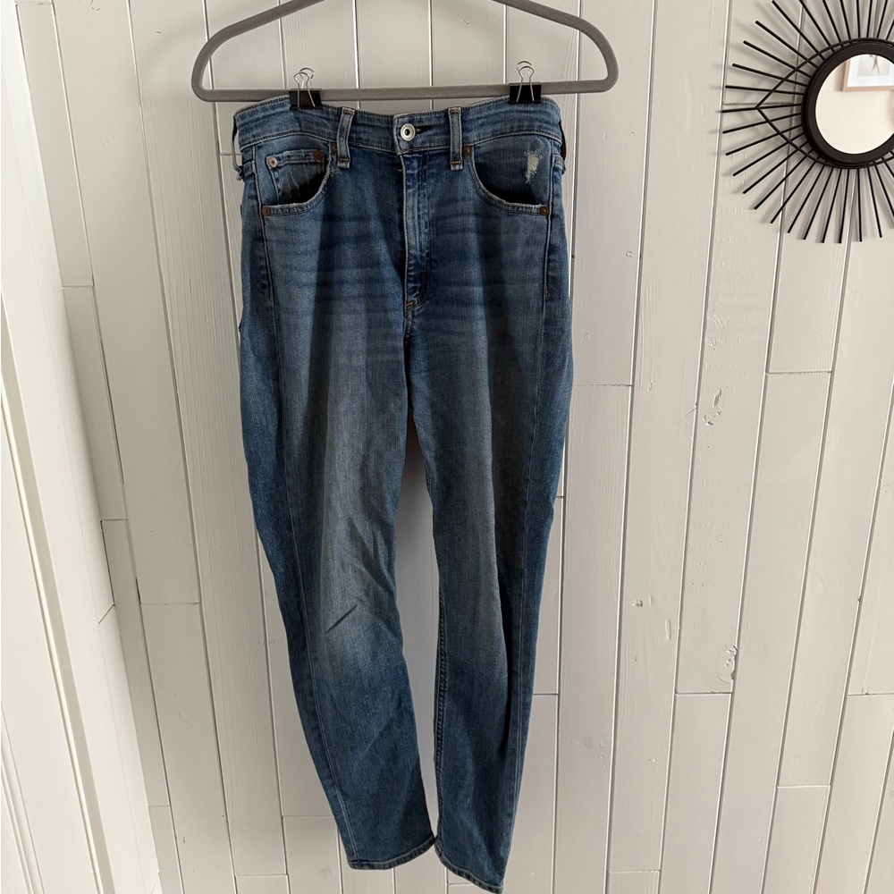 rag & bone Womens Dark Blue Skinny Jeans